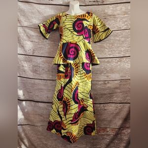 African style Dashiki skirt set